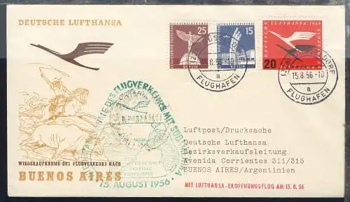 Lufthansa-Erstflug-Bf. Düsseldorf-Buenos Aires 15.8.1956