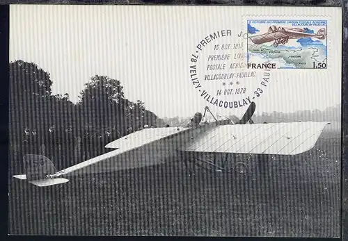 65. Jahrestag der 1. Luftpostverbindung zwischen Villacoublay und Pauillac 