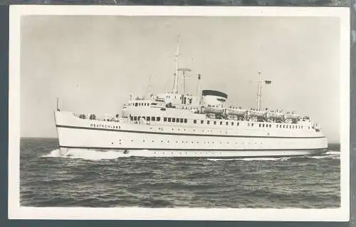DEUTSCHE SCHIFFSPOST GROSSENBRODE-GJEDSER 22.5.56 FÄHRSCHIFF DEUTSCHLAND