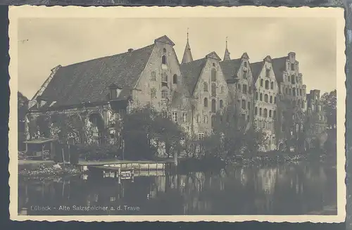 Lübeck Alte Salzspeicher an der Trave, 1932