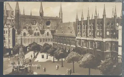 Lübeck Blick auf das Rathaus