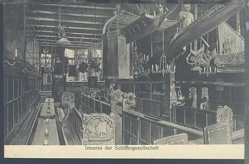 Lübeck Inneres der Schiffergesellschaft