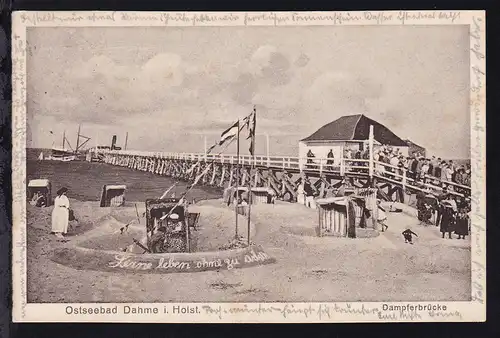 Ostseebad Dahme i. Holst. Dampferbrücke, 1925