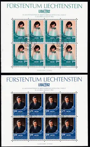 Liechtensteinische Briefmarkenausstellung LIBA ’82 Vaduz, Kleinbogensatz