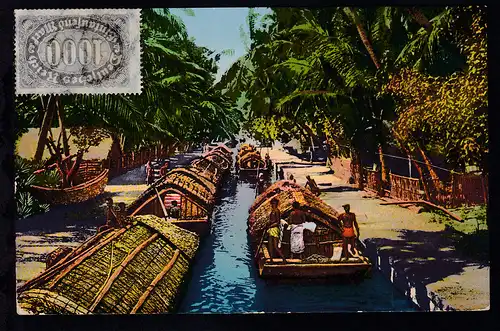 DEUTSCHE SEEPOST OST-ASIATISCHE LINIE 31.8.(23) f auf CAK (Colombo Canal Scene) 