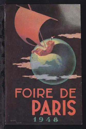 Sonderstempel PHILATELIE FOIRE DE PARIS 13 MAI 48 auf Sonderpostkarte