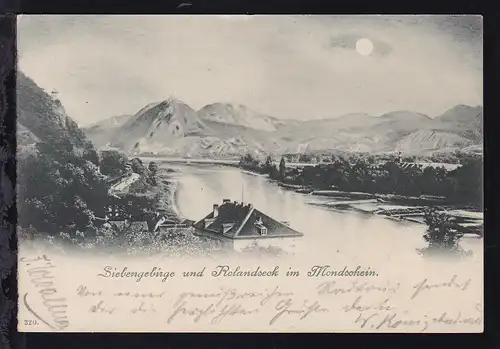 Siebengebirge und Rolandseck im Mondschein, 1898