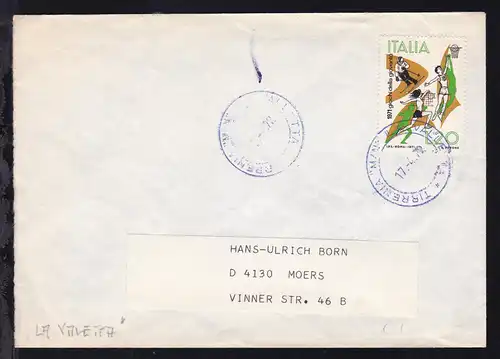 TIRRENIA "M/N" LA VALETTA 17.4.72 auf Brief