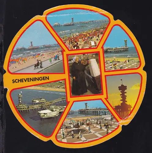 Scheveningen, runde CAK mit 7 Bildern, 1983