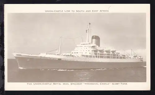 The Union-Castle Royal Mail Steamer "Transvaal Castle"