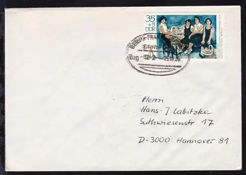 BERLIN-FRANKFURT/ODER BAHNPOST Zug 122 15.11.76 auf Brief