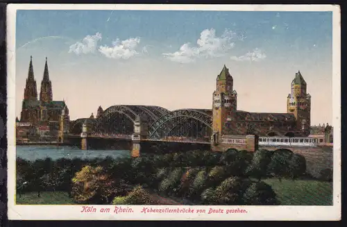 CÖLN-HANNOVER BAHNPOST Z. 5 1?.11.20 auf CAK (Köln Hohenzollernbrücke