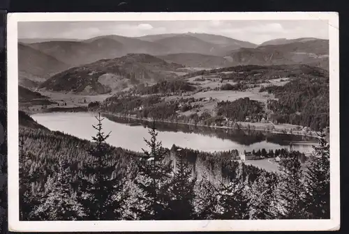 TITISEE-SEEBRUGG BAHNPOST Z. 1950 14.10.52 auf AK 