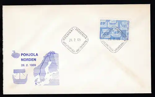 100 Jahre Zusammenarbeit der Postverwaltungen Skandinaviens auf FDC