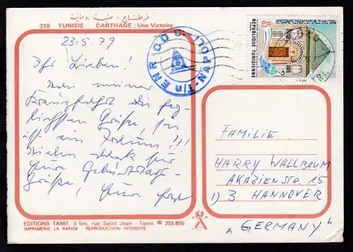 1979 K2 T/n ENRICO C. NAPOLI auf CAK (Carthage Una Victoire) aus Tunesien 