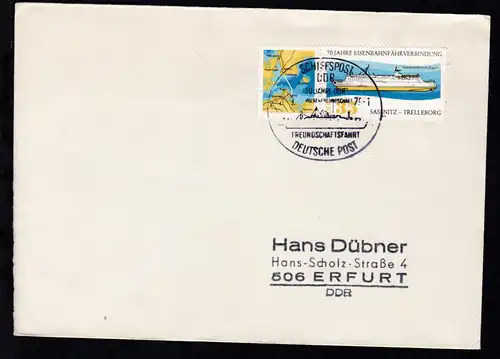 SCHIFFSPOST DDR 30 JAHRE DDR MS VÖLKERFREUNDSCHAFT FREUNDSCHAFTSFAHRT