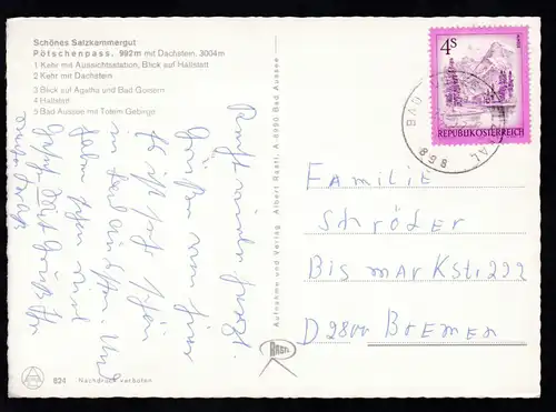 BAD AUSSEE-SELZTHAL a 898 23.9.77 auf CAK (Rund um den Pötschenpass 