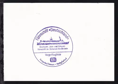 DEUTSCHE SCHIFFSPOST FS DEUTSCHLAND DB VOGELFLUGLINIE 6.4.93 + rs Cachet 