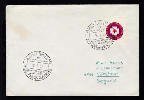 DEUTSCHE SCHIFFSPOST MS WILHELMSHAVEN SCHIFFAHRTSGES. "JADE" MBH 