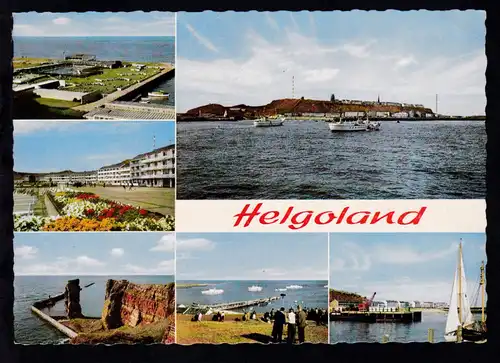 DEUTSCHE SCHIFFSPOST MS HELGOLAND HAPAG-HADAG-SEEBÄDERDIENST 9.7.65 auf