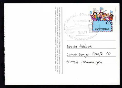 DEUTSCHE SCHIFFSPOST Scandlines Kombi-Fährschiff MECKLENBURG-VORPOMMERN 