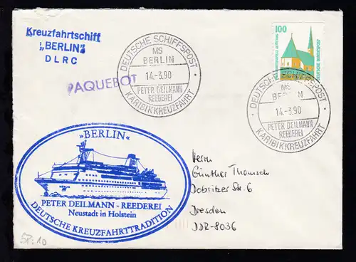 DEUTSCHE SCHIFFSPOST MS BERLIN PETER DEILMANN REEDEREI KARIBIKKREUZFAHRT 