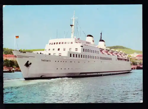 SASSNITZ 1 2355 FÄHRE 5.7.72 auf CAK (MS Saßnitz)