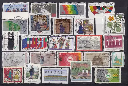 1 Steckkarte mit Marken, gestempelt