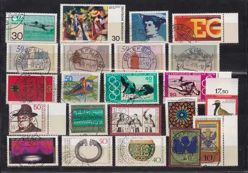 1 Steckkarte mit Marken, gestempelt