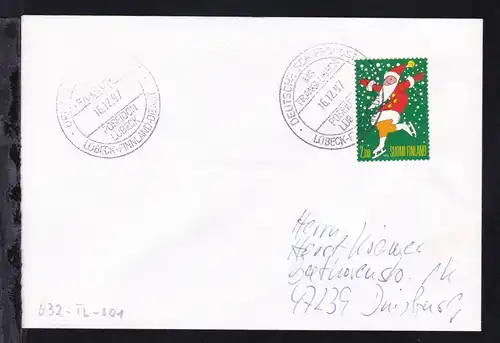 DEUTSCHE SCHIFFSPOST MS TRANSLUBECA POSEIDON LÜBECK LÜBECK-FINNLAND-DIENST