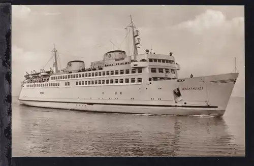 Fährschiff Warnemünde, Karte rs Papierrest