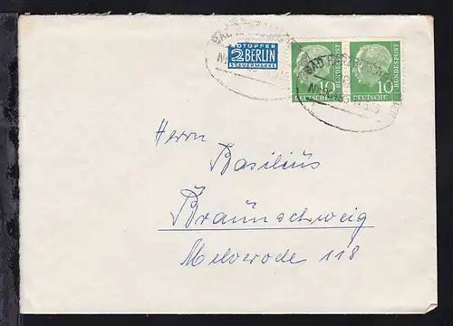 BAD HARZBURG-HANNOVER BPA 16 Nr. 00485 14.5.55 auf Brief