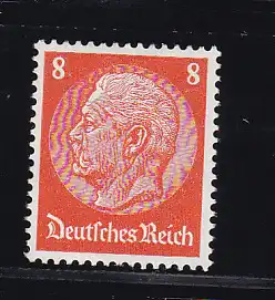 Hindenburg-Medaillon 8 Pfg. offenes D, *