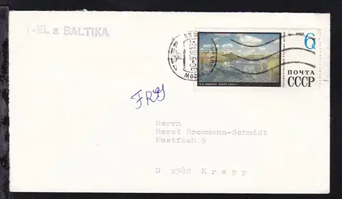 OSt. ? 30.9.76 + L1 T-El.s BALTIKA auf Brief