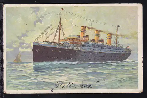 Triple-Screw Steamer "Reliance", 1923