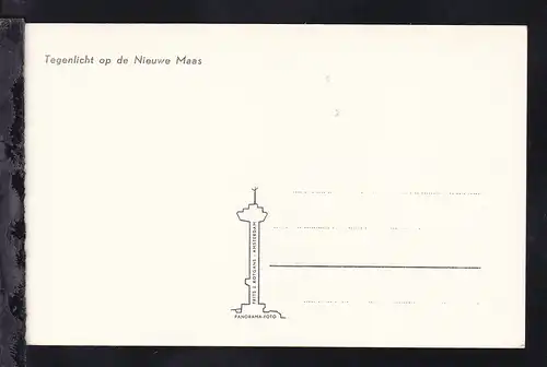 Tegenlicht op de Nieuwe Maas