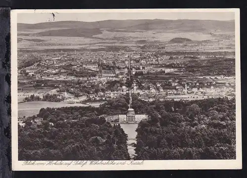 Blick vom Herkules auf Schloß Wilhelmshöhe und Kassel