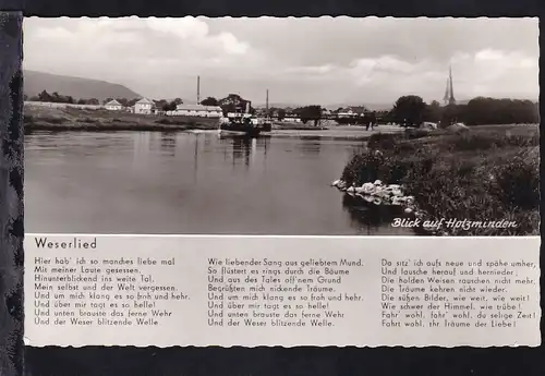 Blick auf Holzminden und Weserlied