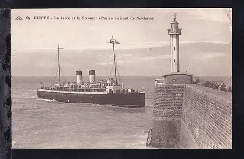 Dampfer "Paris" Ankunft in Dieppe