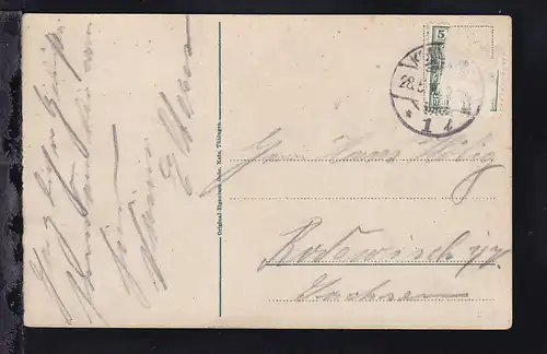 Konstanz (Hafen bei Nacht), 1910, Marke defekt