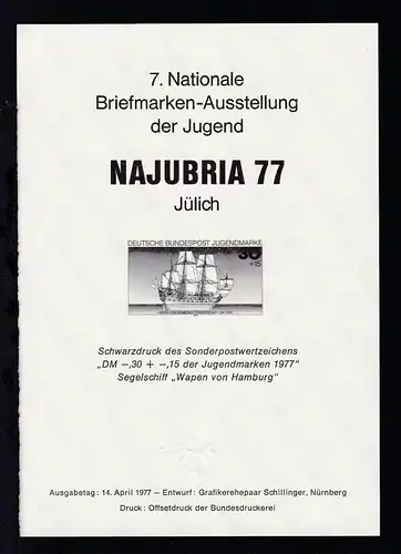 NAJUBRIA 77 Jülich Schwarzdruck