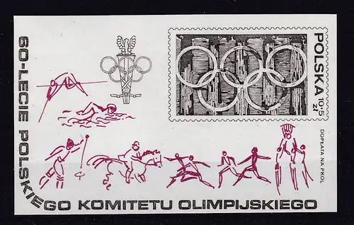 60 Jahre Polnisches Olympisches Komitee, Block **
