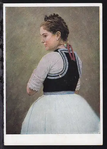Banater Schwaben "Bauernmädchen in Tanztracht aus Gaderlach (Rumänien)
