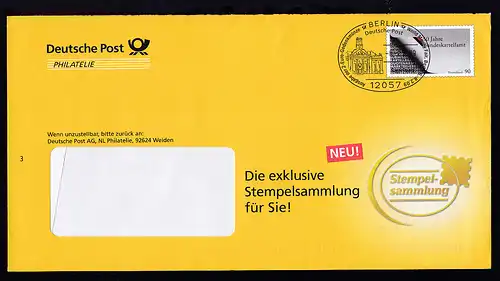 Eigenausgaben der Deutschen Post AG mit Vorausentwertungen, 10 verschiedene 