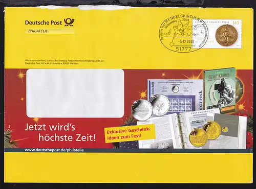 Eigenausgaben der Deutschen Post AG mit Vorausentwertungen, 10 verschiedene 