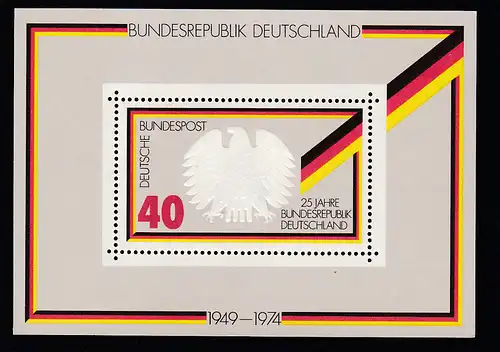 25 Jahre Bundesrepublik Deutschland, 20 Blocks **