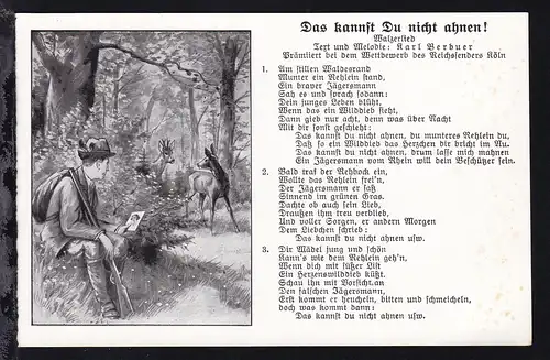 "Das kannst Du nicht ahnen!" Lied-AK