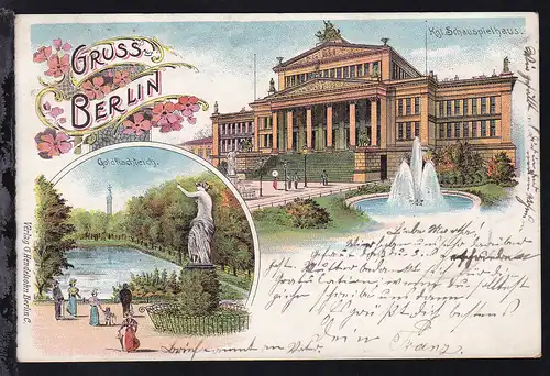 Berlin, Kgl. Schauspielhaus und Goldfischteich