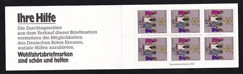 2. Weihnachts-Briefmarkenheftchen des Deutschen Roten Kreuzes 