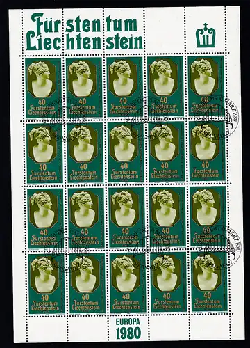 Europa 1980 Bedeutende Persönlichkeiten Bogensatz 